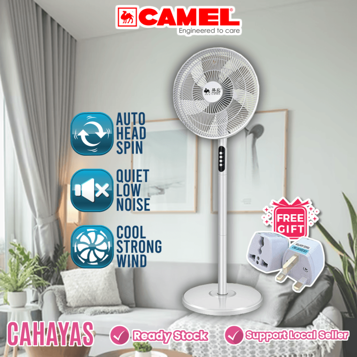 Free Adapter][M'sia Stock] Camel Turbo Technology Stand Fan Silent 3-Speed  Adjustable Swing Exhaust Fan Strong Wind Desktop Fan Circulation Fan Table  Fan Dormitory Home Office Student Kipas Beredar Kipas Meja | Lazada