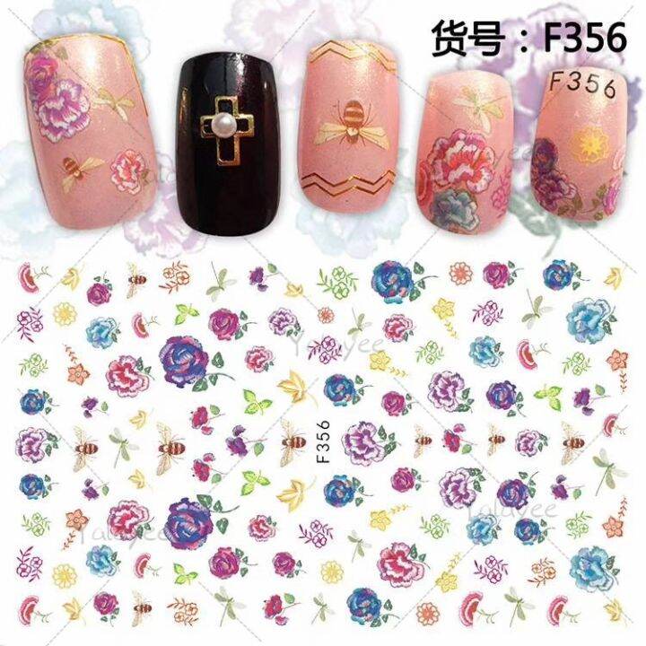 yalayee-japanese-r-time-embroidery-flower-series-ultra-thin-semi-translucent-adhesive-nail-sticker-manicure-phototpy-decal-polish