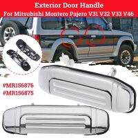 Front Pair Outside Door Handle Plating for Montero V46 V31 V32 V33 V43 V45 V46 MR156876 MR156875