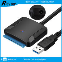 Rovtop USB 3.0 SATA 3สาย Sata เป็น USB USB อะแดปเตอร์แปลงสายสนับสนุน2.5หรือ3.5นิ้วหน่วยความจำภายนอก SSD HDD อะแดปเตอร์ฮาร์ดไดรฟ์