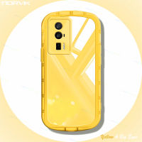 NORVIK ใสดูหรูหราเคสโทรศัพท์สีเหลืองน่ารักสำหรับ Xiaomi POCO Redmi Note 13 12 12 12 12S 12C 12T 11S 11T 10 10C F5 X5 A2 A1 M5 F4 C40 X4 X5 Lite Pro Plus 4G ปลอกหุ้มซิลิโคนกันกระแทกกล้องเลนส์5G N13-1