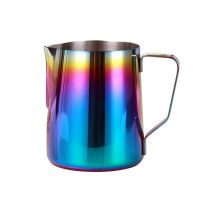 [hot]☜ﺴ  Frothing Pitcher Jug for Art Mugs Steaming Frother Espresso 350/600ml