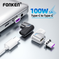Bộ Chuyển Đổi Nam Châm FONKEN 100W USB C Bộ Chuyển Đổi Từ Tính, Bộ Chuyển Đổi Từ Nam Sang Type-C Cho Xiaomi Mi 9 Redmi Note 10 Cáp Sạc Nhanh thumbnail