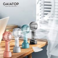 ♣✼ GAIATOP Portable Fan Mini Handheld Fan USB Rechargeable 3 Speed Personal Handheld Small Pocket Fan with Base for Indoor Outdoor