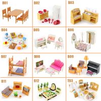 (Popular toys)ชุดของเล่นเฟอร์นิเจอร์บ้านตุ๊กตาขนาดเล็กป่าแบบทำมือสำหรับเด็กผู้หญิงของขวัญวันคริสต์มาสวันเกิด