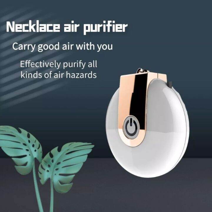 Wearable Air Purifier Necklace Personal Ionizer Portable USB Ioniser Mini purifier with hepa
