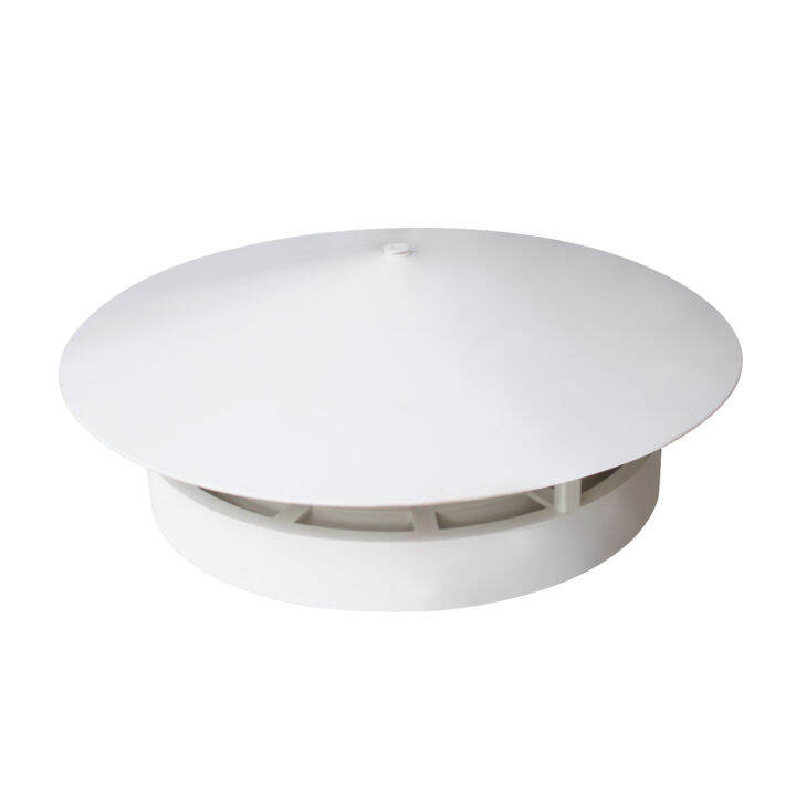 หมวกกันฝนหลังคากลม Chimney Cap PVC พลาสติกรูปเห็ดทนทานสำหรับระบบระบาย