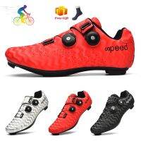 ﹊ Men 39;s speed riding shoes Women 39;s non-slip road sole racing shoes Outdoor professional competition riding shoes