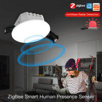 Gratis Ongkir!BOIO Tuya Smart ZigBee การแสดงตนของมนุษย์เครื่องตรวจจับเรดาร์เซ็นเซอร์ตรวจจับโฟโตเมตริก2 In 1ฟังก์ชั่นชีวิตอัจฉริยะศูนย์กลางระบบ PIR ติดเพดาน