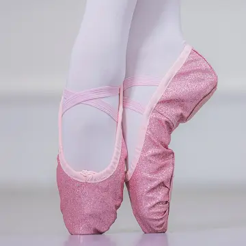 Girls pink hot sale ballet pumps