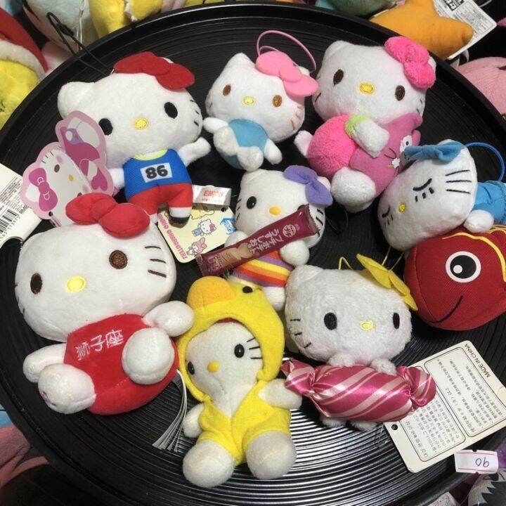 SANRIO Characters Stuffed Toy Plush Charm Hello Kitty Badtz-Maru Kero ...