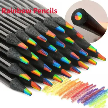 5 PCS Rainbow Colored Pencils for Kids Assorted Colors for Drawing