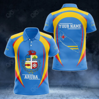 Style Summer 2023 NEW Customize Aruba Map &amp; Coat Of Arms Unisex Adult Polo Shirtsize：XS-6XLNew product high-quality