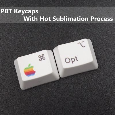 ﹊ PBT Keycaps MAC Commond And Option Keys Dye-Sublimation Cherry MX Key Caps For MX Switches Mechanical Gaming Keyboard