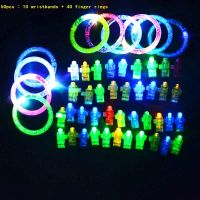 Pack LED Light Up Party Favor Toy Set Headband Glow Eye Glasses Bracelets Laser Finger Ring Birthday Gift christmas 2022