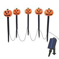 Pumpkin Solar Stake Lights Waterproof Solar Halloween Lights LED Solar Pathway Skull Lamp Waterproof For Lawn Walkway Patio Landscape Decor fabulous