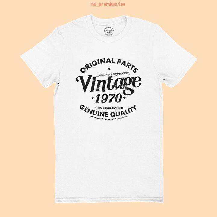 การออกแบบเดิมเสื้อยืดลาย-vintage-original-1970-เสื้อวันเกิด-เปลี่ยนปีได้-ไซส์-s-2xls-5xl