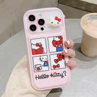 เคสโทรศัพท์มือถือการ์ตูน Hello Kitty สำหรับ iPhone 14 Pro Max 13 Pro Max ฝาหลังซิลิโคนนิ่มสำหรับ iPhone 11 12 Pro Max กรอบด้านหลัง