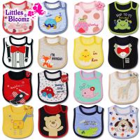 【YD】 [Littles Bloomz] Baby Boy Feeding Bibs Apron Cartoon Kids Toddler Dinner baberos Bandanas Burp Cloths