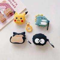 cute cartoon pikachu snorlax case compatible for airpods 1 2 3 pro wireless bluetooth headsets soft