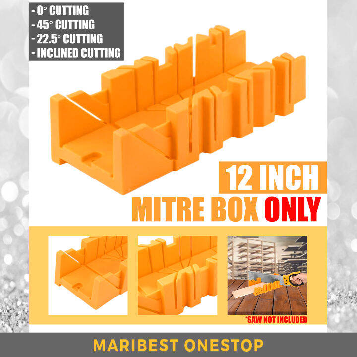 300mm 12” Mitre Box Only Multiple Angle Camping Saw Storage Box Set