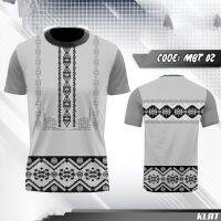 (All sizes are in stock)   Modern Barong Tagalog Filipino Ethnic Shirt Full Sublimation 3D T-shirt Cotton Summer Short Sleeve T-shirt  (You can customize the name and pattern for free)