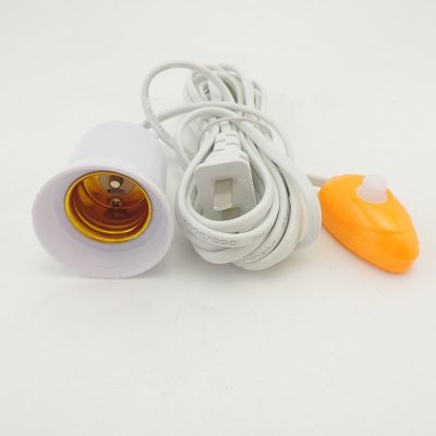 【YF】℗✁◘  E27 Lamp Base extension Cord Push US Plug Holder Screw Socket for Bulb