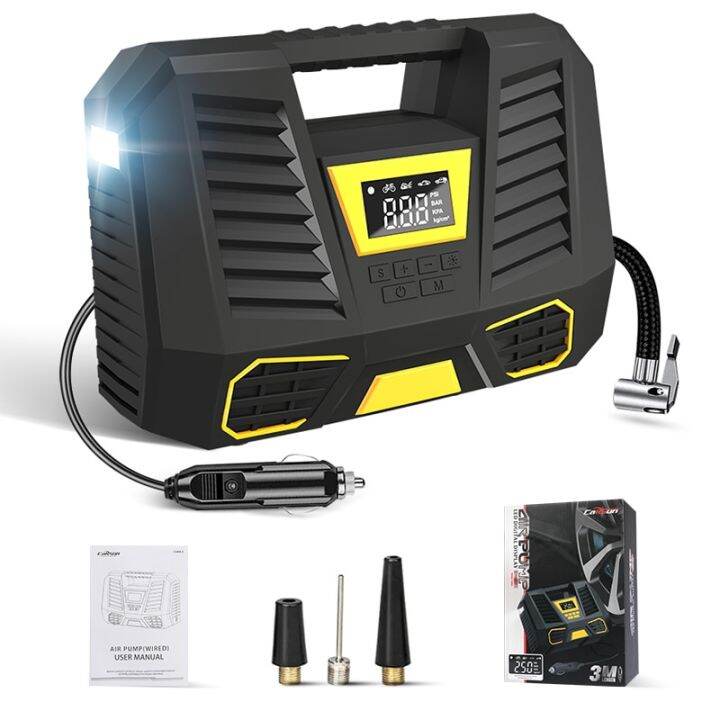 Carsun Car Tyre Inflator Pump Digital Portable Air Compressor 150PSI ...