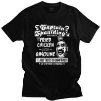 Mens Fashion Capn Spaulding T Shirt Short Sleeve Cotton Tshirt Movie T shirt Casual Horror Film House of 1000 Corpses Tee Top XS-6XL