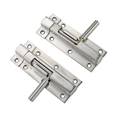 304 Stainless Steel Open Bolt Door Buckle Wooden Door Bolt Anti-Theft Door Lock Buckle Thickened Old-Fashioned Door Latch Door Hardware Locks Metal fi