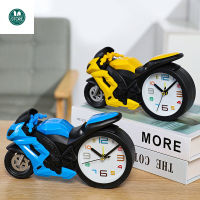 Antique Motorcycle Alarm Clock Creative Locomotive Student Children Birthday Gift Presents Home Crafts Ornaments