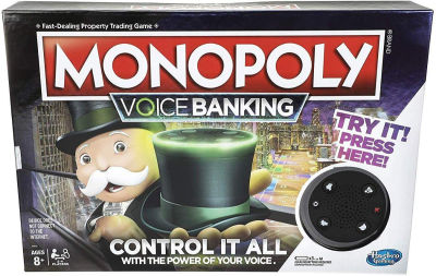 Monopoly Voice Banking Electronic Family Board Game for Ages 8 &amp; Up
