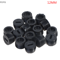 FUYU ที่ใส่แปรงคาร์บอนสกรูพลาสติกสีดำขนาดเส้นผ่าศูนย์กลาง12mm/13mm/14mm/15mm/16mm