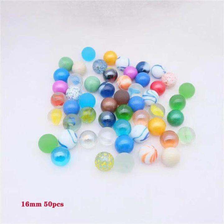 50-pcs-of-glass-ball-16-mm-cream-console-game-pinball-machine-cattle-small-marbles-pat-toys-parent-child-machine-beads