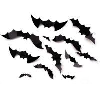 Halloween Party Supplies PVC 3D Realistic Decoration Scary Bats Wall StickerHalloween Party Supplies120pcsPVC 3D Realistic Decoration Scary Bats Wall StickerOutdoor Halloween Decor Party Suppliesfun