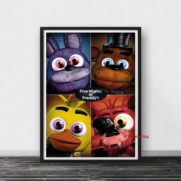 FNAF-Ultimate Group Game Poster Horror Game Figure Canvas Painting