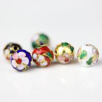 【YF】►♝  10pcs/lot Enamel 10mm Spacer Beads Cloisonne Filigree Round Beading Materials Jewelry