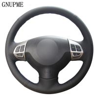 Black Artificial leather DIY Car Steering Wheel Cover for Mitsubishi Lancer EX 10 Lancer X Outlander ASX Colt Pajero Sport