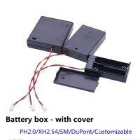 2/3/4 Sections In Series Battery Box/Seat With Cover Switch Terminal Line PH2.0/XH2.54/SM/DuPont  AA/AAA