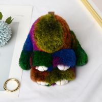 【YF】✉☞☌  New colorful plush toys Puffy KeyChains Pendant Fashion Ornament Car Keychain Gifts Kids 10cm