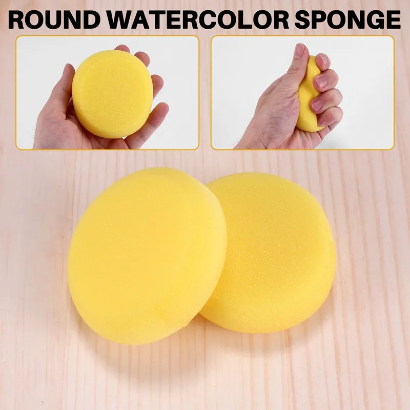 25 Pcs Painting Sponge, Artist Sponge for Watercolor, Crafts