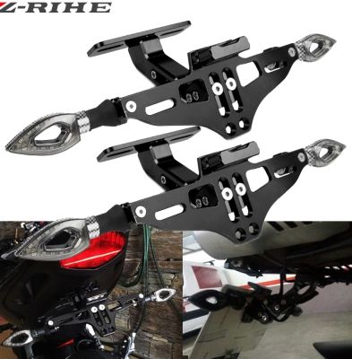 For Kawasaki ER6N ER6F ER-6N ER-6F Z900 800 Yamaha FZ6-S2 FZ6 S2 Motorcycle License Plate Bracket Licence indicator Frame Number