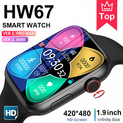 [ถูกที่สุด] [สินค้าพร้อมส่งทั่วไทย] [ส่งไวมาก] นาฬิกา smart watch HW67 mini/HW67 pro max/ของแท้ 💯% เมนูไทย เต็มจอจอคม อัพรูปเพิ่มได้ รับสายโทรเข้า-ออก มีธีมหลากหลาย มีประกัน พร้อมเก็บปลายทาง