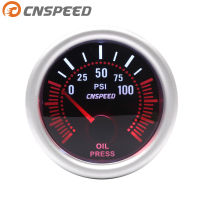 CNSPEED 2 52Mm Auto เครื่องวัดความดันน้ำมัน0-100PSI Universal e Len LED พร้อม Oil Press Sensor รถ Gauge