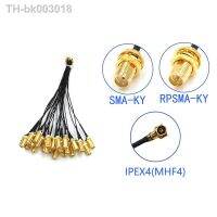 ∈✐▽ 5Pcs SMA Connector Cable Female to IPEX4 IPX4 MHF4 to SMA Female RF0.81 Antenna RG0.81MM Cable Assembly RP-SMA-K