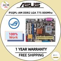 ใช้สำหรับ ASUS P5QPL-AM 800Mhz 667Mhz P5QPL DDR2 AM LGA 775เมนบอร์ด UATX USB2.0 PCI-E X16แผ่นเมนบอร์ดพีซีตั้งโต๊ะ