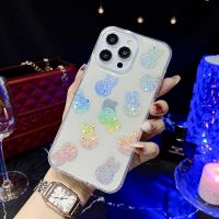 สำหรับ iPhone 12 Pro Max Little Star Series ผงกากเพชร TPU เคสโทรศัพท์ (พวงกุญแจกระต่ายน้อย) (Plus Mall)