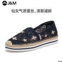 รองเท้าผ้าใบส้นแบนสำหรับฤดูใบไม้ผลิและฤดูร้อน jm51295W Happy Shoes Mary รองเท้าผู้หญิงแพลตฟอร์มรองเท้าผ้าใบชาวประมง