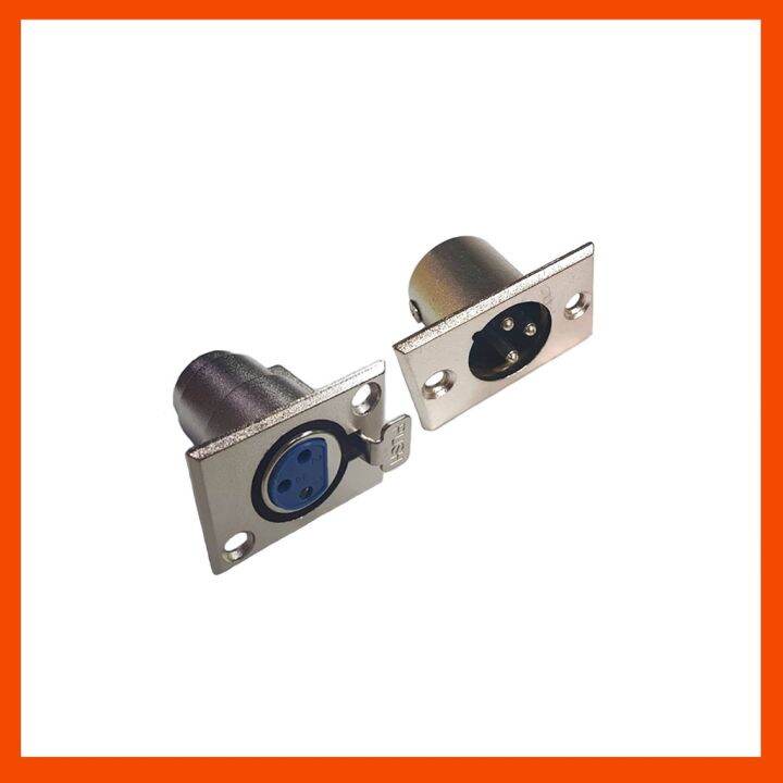 XLR Male and XLR Female 3Way Chassis Mount XLR Connector Lazada PH