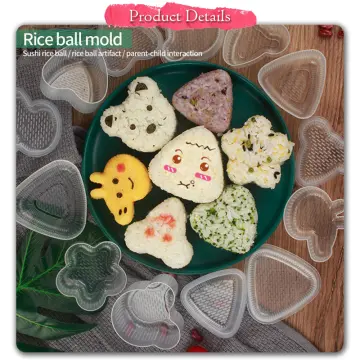 1/2set Sushi Making Kit Japanese Rice Ball Cake Roll Mold DIY Home